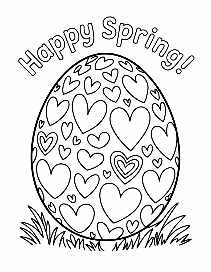Heart-Themed Egg